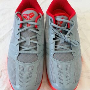 Kobe Bryant Nemesis Nike Gray and Red Athletic Shoes, Men’s size 12
